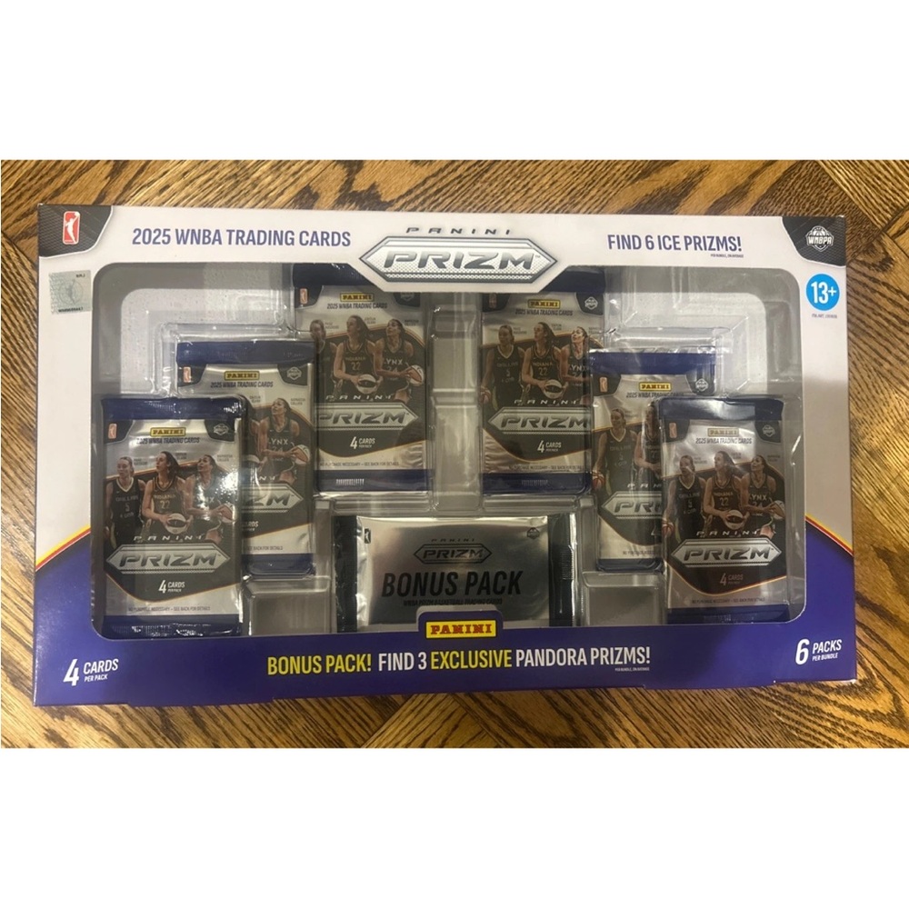 2025 Panini Prizm WNBA Costco Window Box - 6 Packs + Bonus Pack - Sealed / New